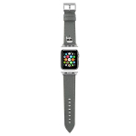 Karl Lagerfeld Pasek KLAWMOKHG Apple Watch 38/40/41mm srebrny/hbedane rihm Saffiano Karl Heads