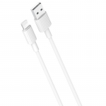 XO NB156 Vastupidav TPE Universaalne USB-C Lightning PD Andme- ja Kiirlaadija Kaabel 1m Valge