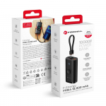 Powerbank Forcell F-Energy F10K4 PD QC3.0 3A 22,5W 10000 mAh, hildub Apple Watch'iga, must