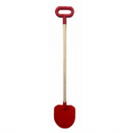 Vigo Kids Toy Plastic Spade with 60cm wooden handle and grip (spade size 18x16cm) Red