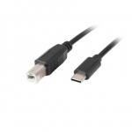 LANBERG USB-C USB-B kaabel, 3m | CA-USBA-13CC-0030-BK