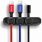 Baseus Peas kaablihoidja, must ACWDJ-01