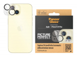PanzerGlass Ideaalne kaamerakaitse iPhone'ile 15 | 15 Plus - musta raamiga