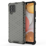 Hurtel Honeycomb Case armor cover with TPU Bumper for Samsung Galaxy A42 5G black