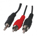 Intos InLine 2 x RCA isane - 3,5 mm isane - kaabel, 5 m (MM-142)
