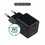 eSTUFF INFINITE (GRS) USB-C Charger EU PD 30W GaN. 1 x USB-C.