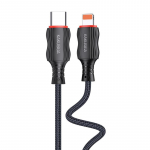 iKaku KSC-807 CHUANDA Fast PD20W kangast korpus Type-C Lightning laadimiskaabel ja andmekabel 1m