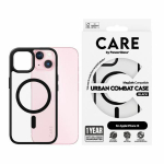 PanzerGlass CARE by Flagship Case Transparent Urban Combat w. Black MagSafe iPhone 15