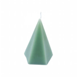 Homea Candle pyramid green 12x7x7cm