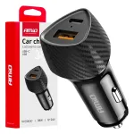 Amio -04283 autolaadija | 20W | PD, QC | USB-A, USB-C