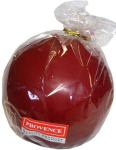 PROVENCE Candle Ball Dark Red 8x8cm