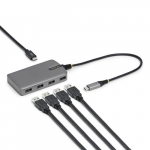 StarTech.com 4-port USB-C keskus, 5 Gbps, bussitoitega, USB-C kuni 4x USB-A keskus USB-C lisatoite sisendiga, 1 jala/30 cm hostkaabel, kaasaskettav tlaua/mobiilse arvuti USB-keskus