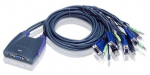 Aten CS64US 4-Port Cable KVM Switch USB, VGA and Audio