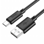 Hoco USB-kaabel A-st USB-C-sse, 3A, 2 m, must, X88