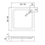 SHOWERSTYLE Dukabne 3D PRIVIA 900x900mm