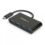 StarTech.com 4-pordne USB-C hub - USB-C 4x USB-A - USB 3.0 hub - bussienergiseeritud~4-pordne USB-C hub - USB-C 4x USB-A - USB 3.0 hub - 5Gbps - bussienergiseeritud