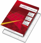 Ddhesive labels LabelMedia, A4, White, 70x37.1 mm, White (24) (100) 0707-758