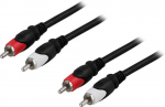 Deltaco MM-110 helikaabel 2 m RCA must