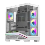 Darkflash Arvutikorpus K430 + ventilaatorid (valge)