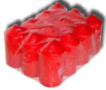 PROVENCE Candles Red 4x8.5cm 12pcs