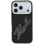 Case Karl Lagerfeld Smooth Big Resin Signature Logo for iPhone 18 Pro / iPhone 17 Pro black