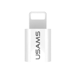 USAMS Adapter microUSB-Lightning valge IPTMIC03 (US-SJ014)