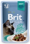 BRIT Premium Cat Beef Fillets Gravy 85g
