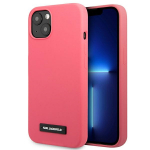 Karl Lagerfeld KLHCP13MSLMP1PI iPhone 13 / 14 / 15 6.1" kvakaaneline fuksja/fuksia Silikoonplaat