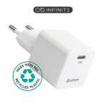 eSTUFF INFINITE (GRS) USB-C Charger EU PD 30W GaN. 1 x USB-C.