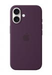 Apple iPhone 16 silicone case with MagSafe, plum