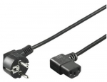 Goobay Kaltgertekabel, beidseitig gewinkelt (schwarz, 2 Meter)