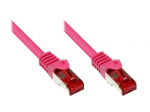 Alcasa RJ45-RJ45, mees-mees, 1,5 meetrine vrgukaabel Pink Cat6 S/FTP (S-STP)
