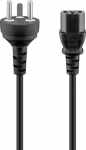 Goobay IEC Cord Denmark Type K, 2 m, must