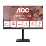 AOC U27E4CV | 27 tolli | IPS | UHD | 16:9 | 60 Hz | 4 ms | 3840 x 2160 pikslit | 400 cd/m | HDMI portide arv 2 | Must