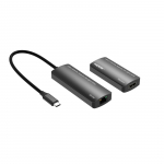 MicroConnect USB-C to HDMI Extender via ethernet, 30m distance at