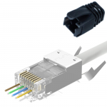 Lanview RJ45 STP plug Cat6A/Cat7 for AWG22-24 Easy-Connect 25 sets
