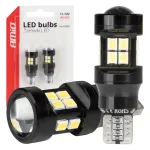 Amio LED-lambid CANBUS T15 W16W 15SMD 2835 Valge 12V 24V -04245