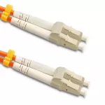 Qoltec Fiber Optic Patchcord LC/UPC-LC/UPC | Multimode | 50/125U | OM2 | Duplex | 1m