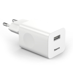 Baseus Laadimine Kiirkarjist CCALL-BX02 USB-A 24W QC 3.0 Vrklaadija - Valge - OUTLET