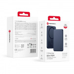 MagSafe-iga hilduv toitebank Forcell F-Energy Slim F5K9 QC4.0 PD3.0 15W 5000 mAh tume sinine