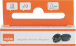 NOBO -magnetitaulukumagnet, 13 mm, must, 10 kpl (1915284)
