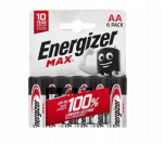 Energizer Battery LR6/6 Max AA 6 pack