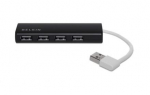 Belkin USB 2.0 HUB 1:4 SLIM Pass BLK F4U042BT, USB 2.0, 480