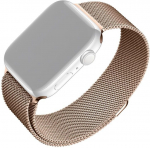 FIXED lykellon mesh-ranneke, Apple Watch 38 / 40 / 41 mm, ruusukulta (FIXMEST-436-RG)