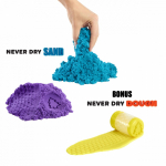 Mga Kinetsand Wonder Factory, ei kuivu, Punane Teal' (Note: "Kinetsand" is a direct translation of "Kinetic sand" and "Wonder Factory, ei kuivu" translates to "Never Dry Sand Bag". The color description "Purple Teal" is not directly translatable in E ...