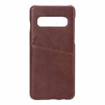 ONSALA Mobile Cover Brown with Cardpocket Samsung Galaxy S10