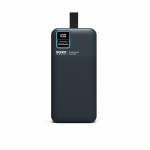 PORT CONNECT Vline USB-C toitebank integreeritud lamp | 30000 mAh | Sinine