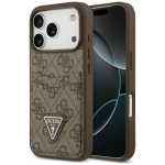 GUESS Etui 4G Double Card Triangle do iPhone 18 Pro / 17 Pro brzowyEstonian: Etui 4G Double Card Triangle iPhone 18 Pro / 17 Pro jaoks, pruun