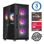 INTOP Ryzen 5 5500 16GB 500GB SSD M.2 NVME RX580 8GB ilma operatsioonissteemiga