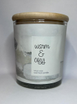 Baltic Candles Warm AND amp;Cozy Aroma candle in glass and cap with scent / burning time 33h